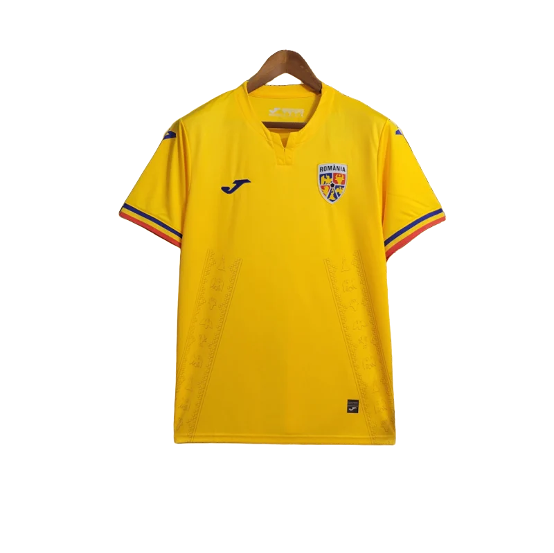2024 Romania Euro Cup Home Football Jersey
