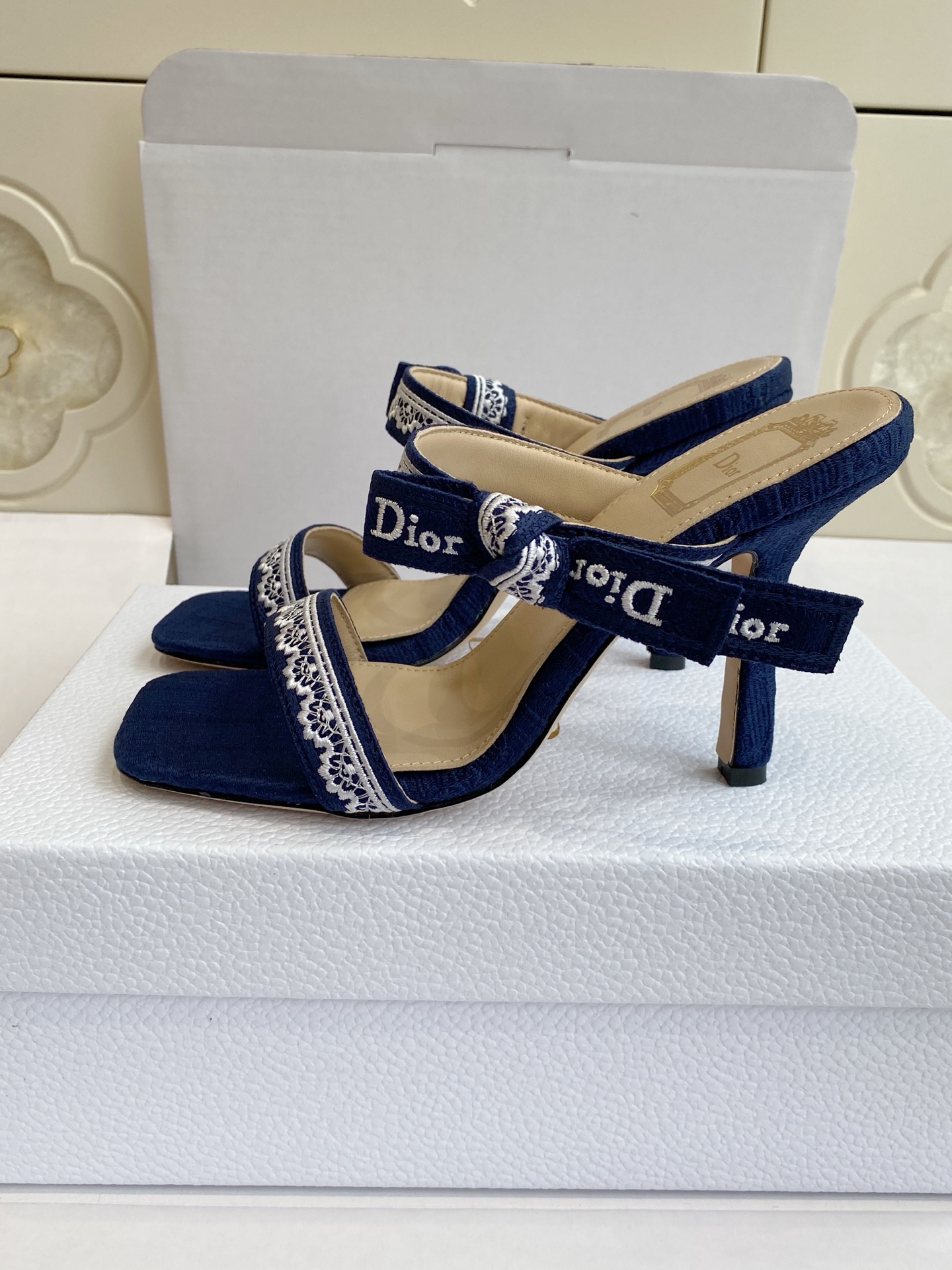 Christian Dior Heeled Sandal with J'Adior Straps