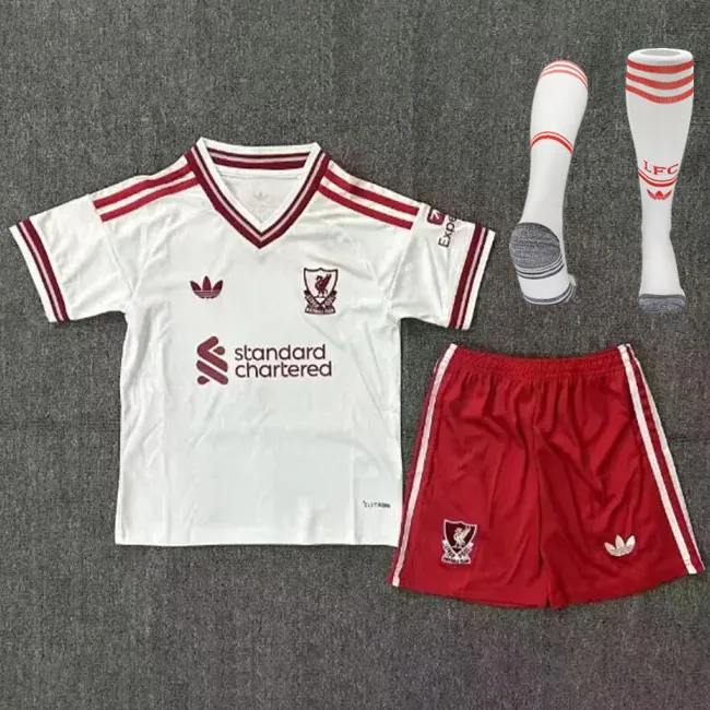 Kids Liverpool Away Jersey Suit & Socks 26/27 | Soc Jersey - Premium Football Jersey