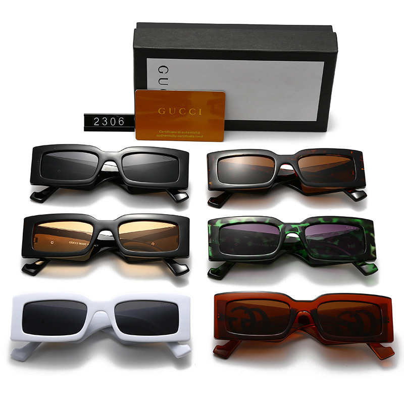 Gucci GG Chunky Rectangular Sunglasses Top quality - KAIROO