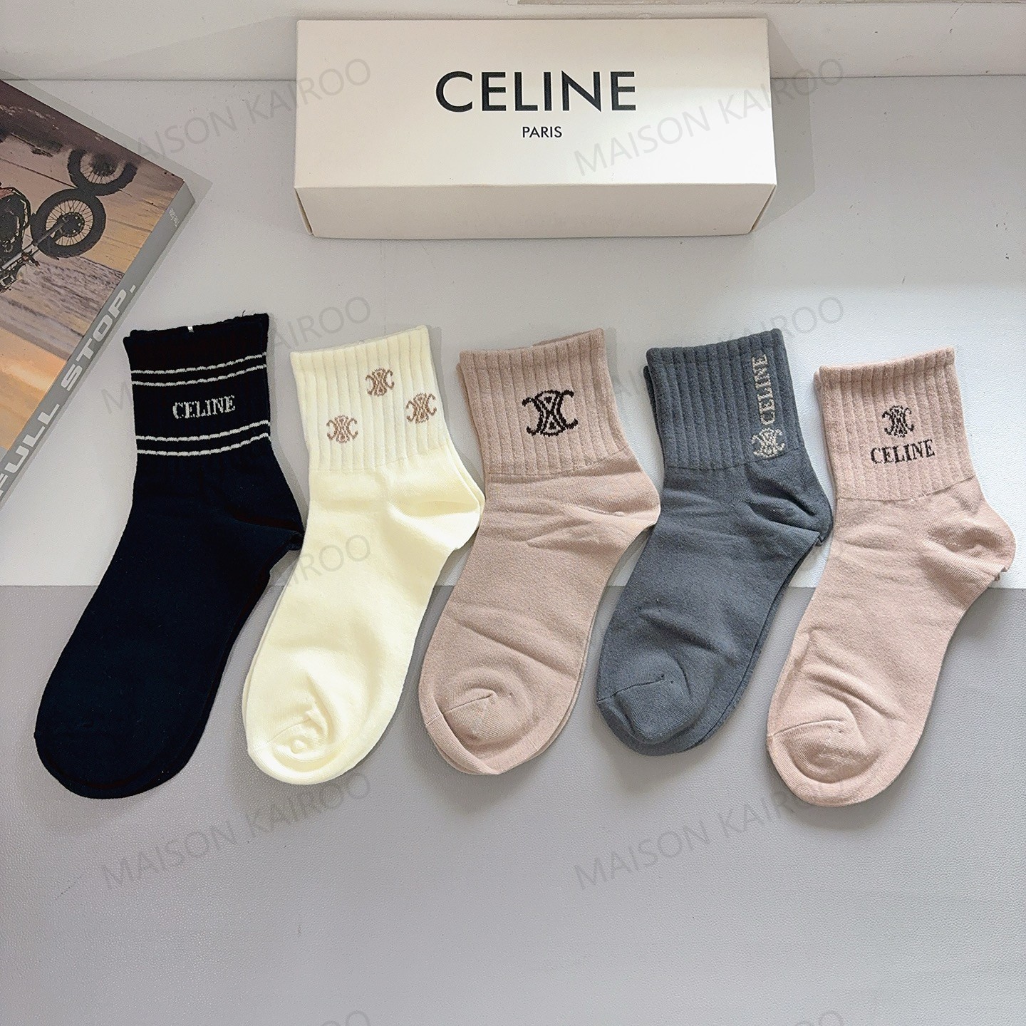Celine Socks 5-Pack - KAIROO