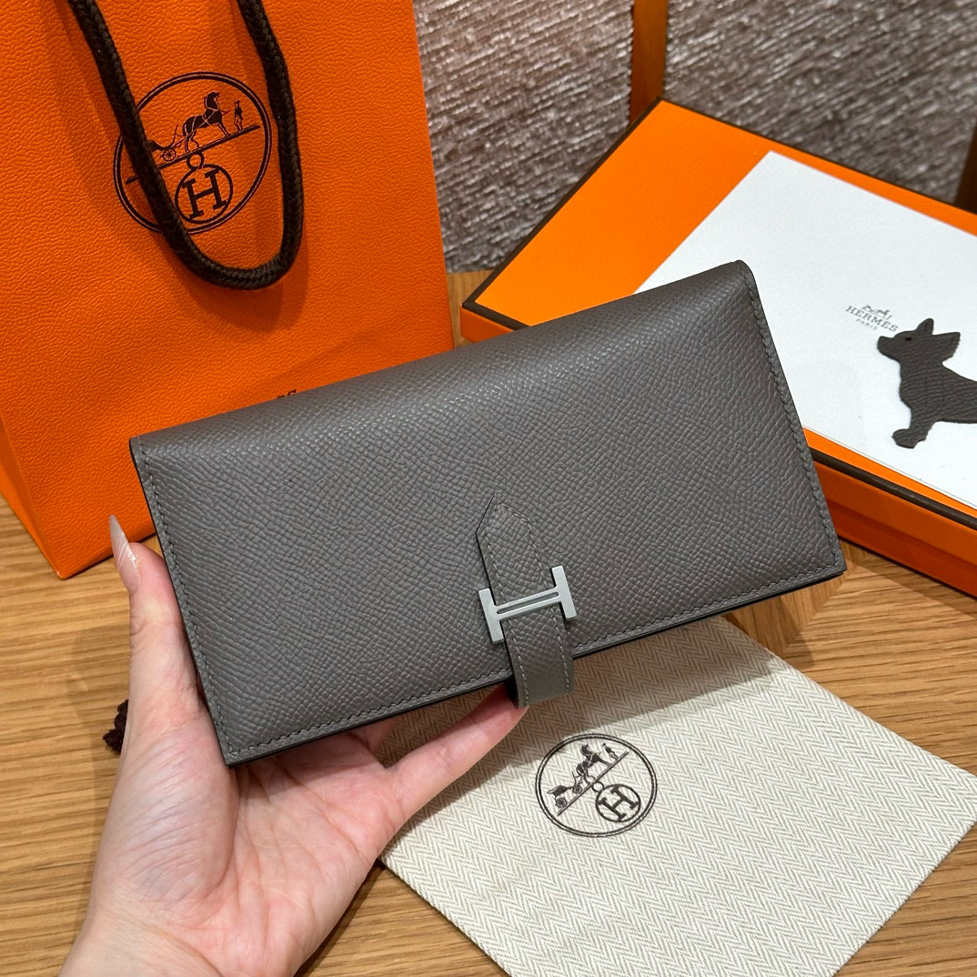 Hermes Etain Epsom Bearn Long wallet
