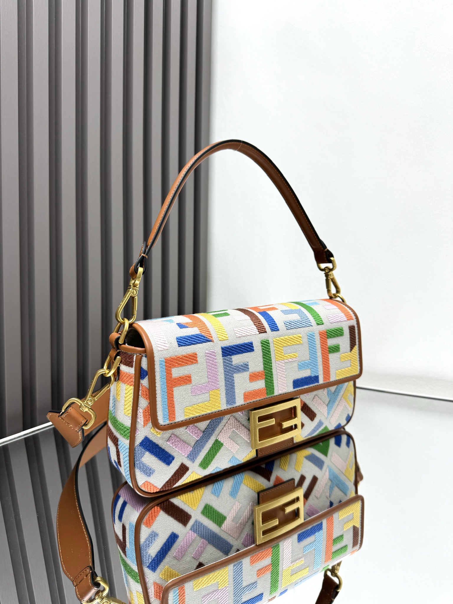 Fendi Medium Baguette FF Canvas