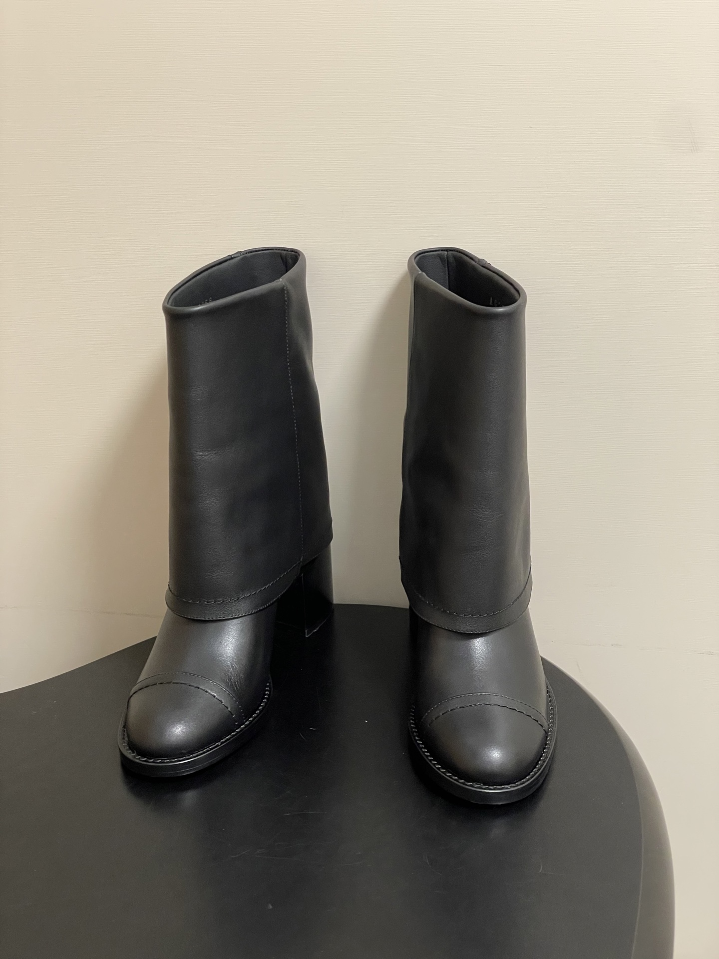 Chanel Soft Lambskin Boots Heel 7cm