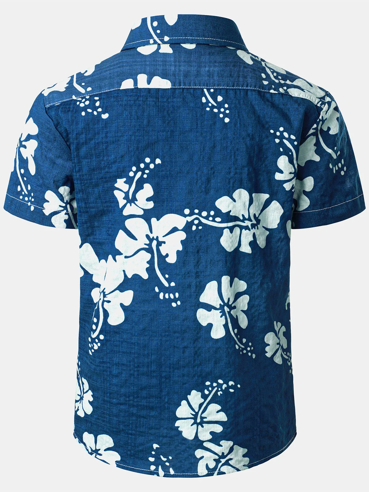 Kids' Tropical Floral Hawaiian Aloha Holiday Beach Short Sleeve Shirt