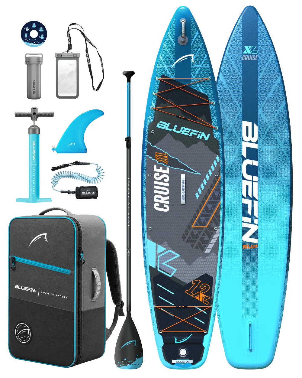 New Cruise 12' XL Premium Inflatable SUP Paddleboard