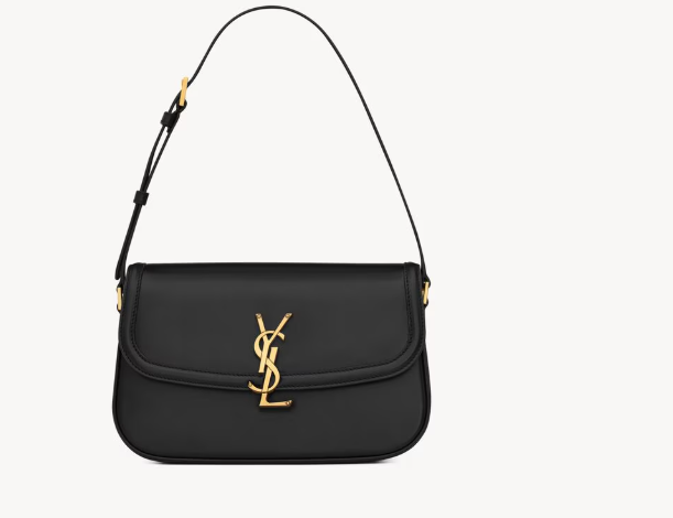 Saint Laurent Black Solferino Small Bag in Smooth leather