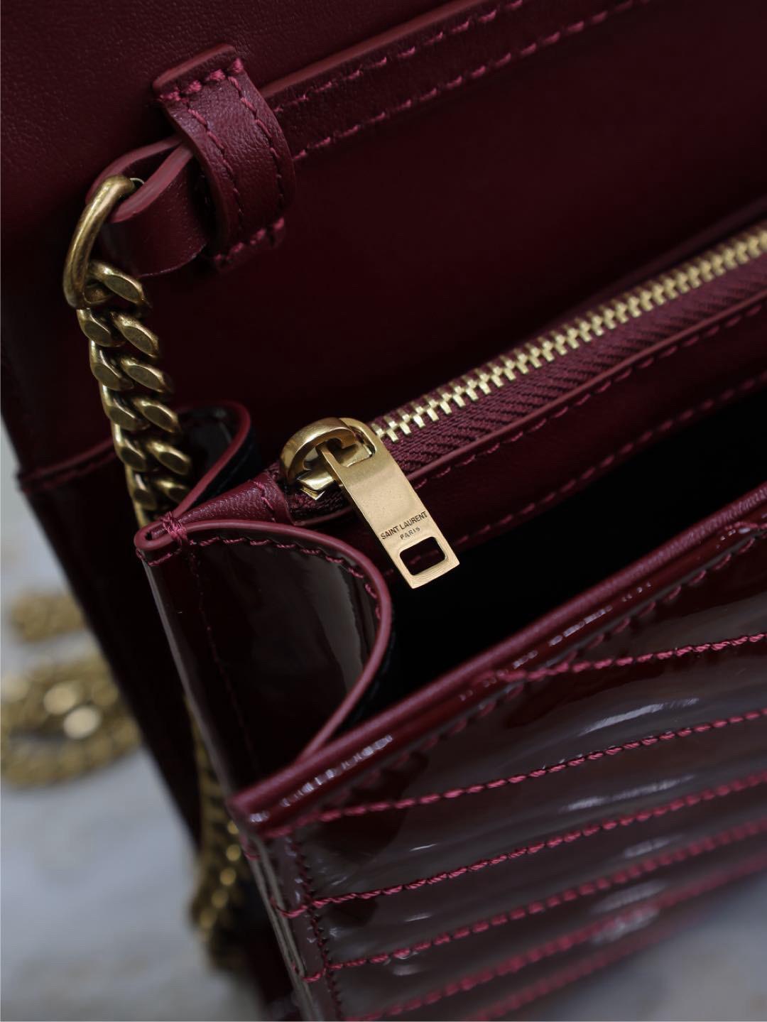 Saint Laurent YSL Classic Bag Dark Red Wine
