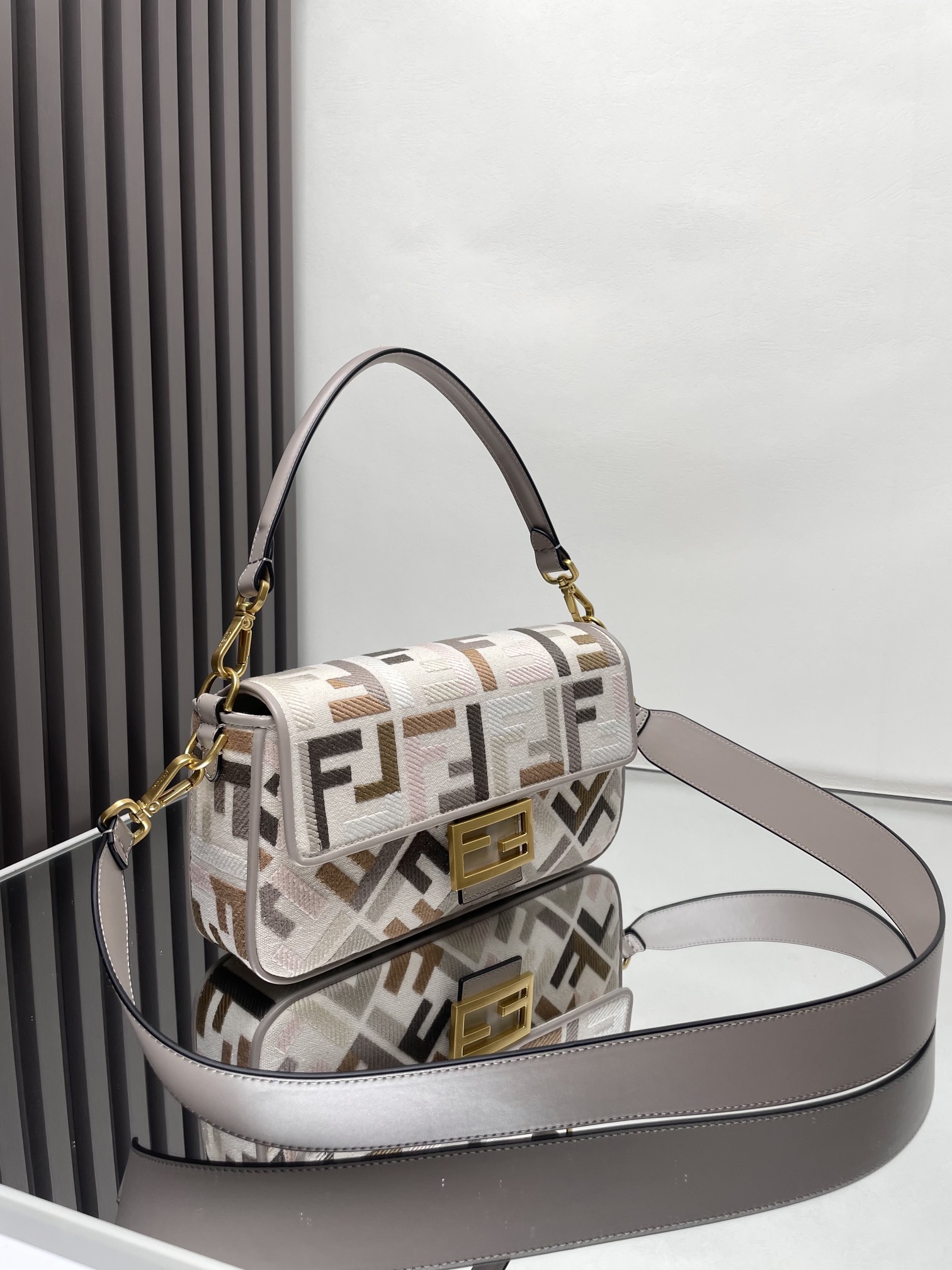 Fendi Medium Baguette FF Canvas