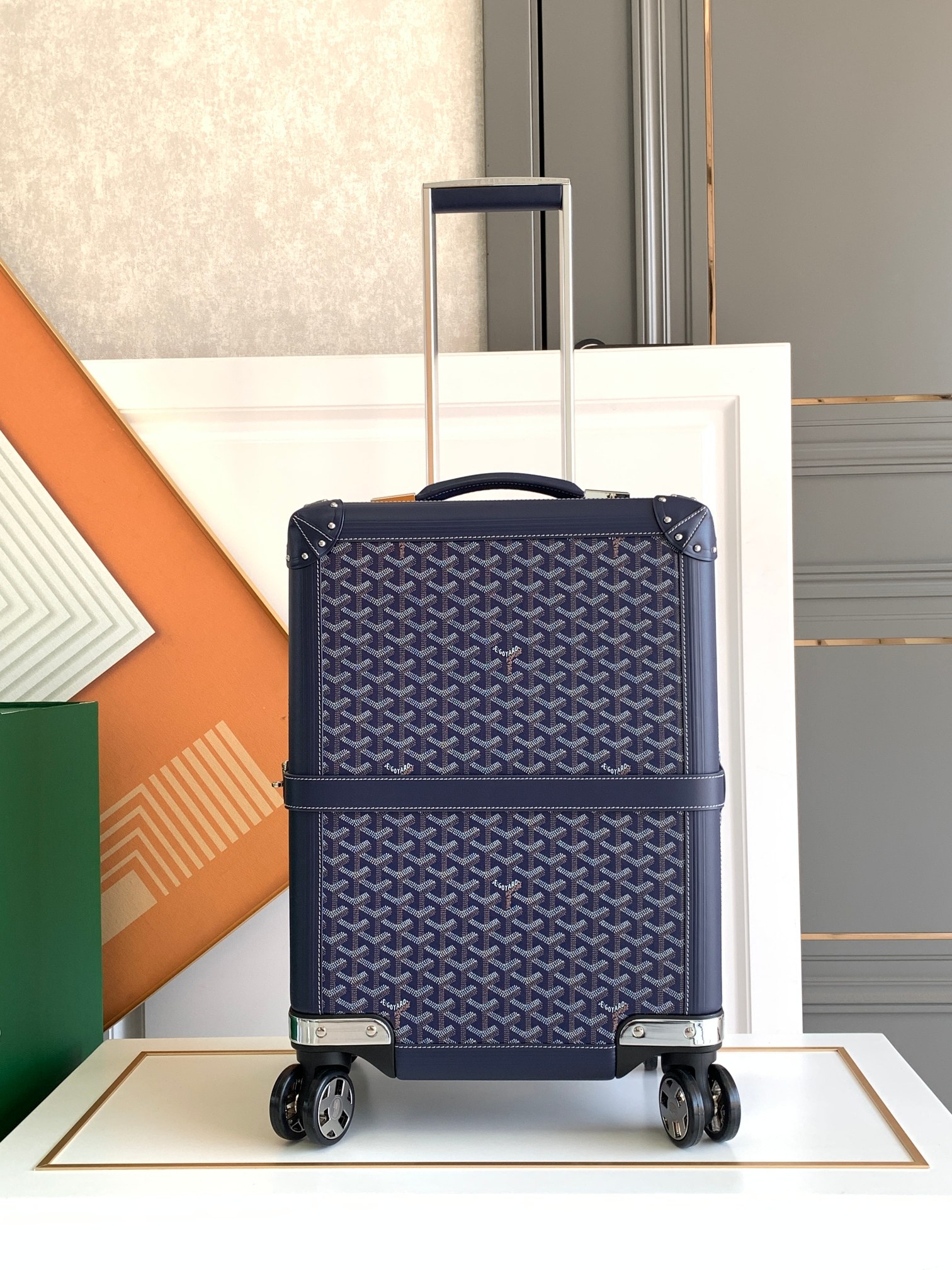 ‌Goyard‌ classic print trolley case