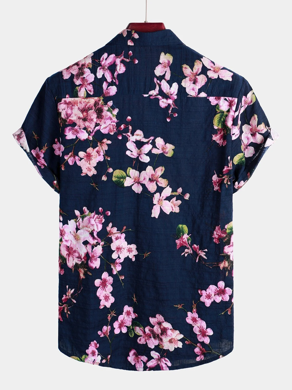 Men's Tropical Floral Cotton Hawaiian Shirt