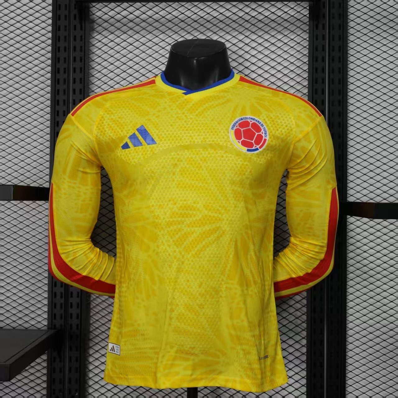 Player Version 2026 World Cup Colombia Home Jersey Long Sleeves S-XXL
