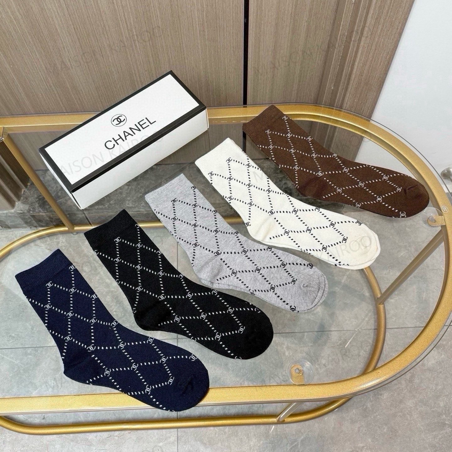 Chanel Socks 5-Pack - KAIROO