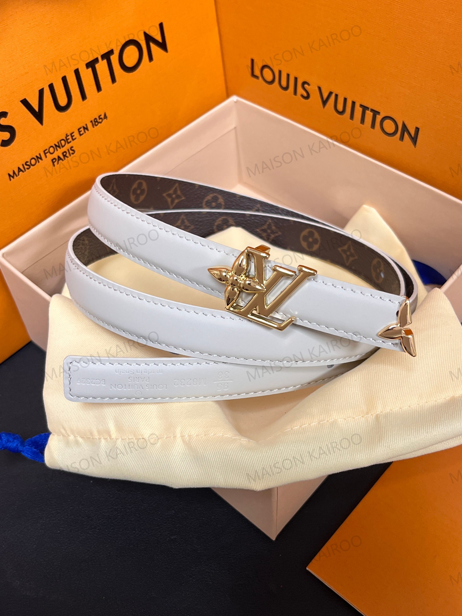 Louis Vuitton LV Flower Combo Reversible Slim Belt 2.0 - KAIROO