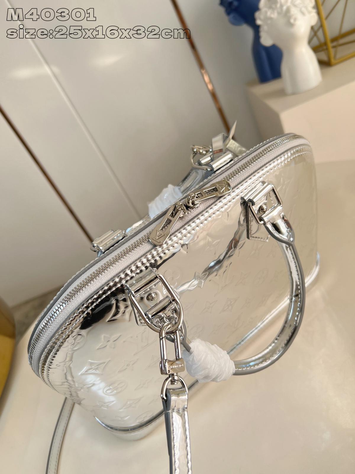 Louis Vuitton LV silver shell bag