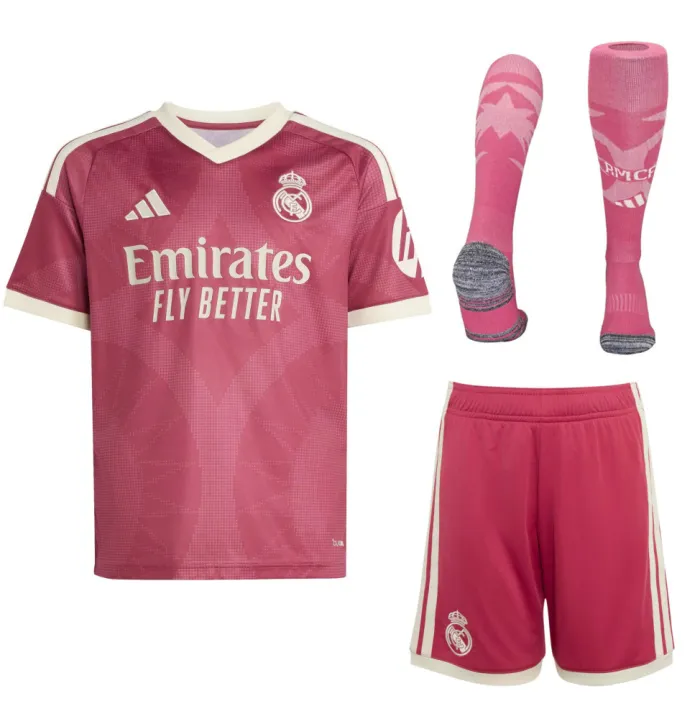 Kids Real Madrid Third Suit & Socks 26/27