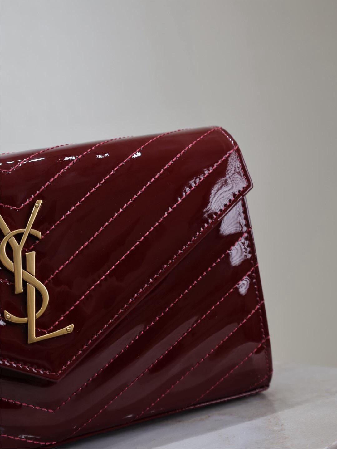 Saint Laurent YSL Classic Bag Dark Red Wine
