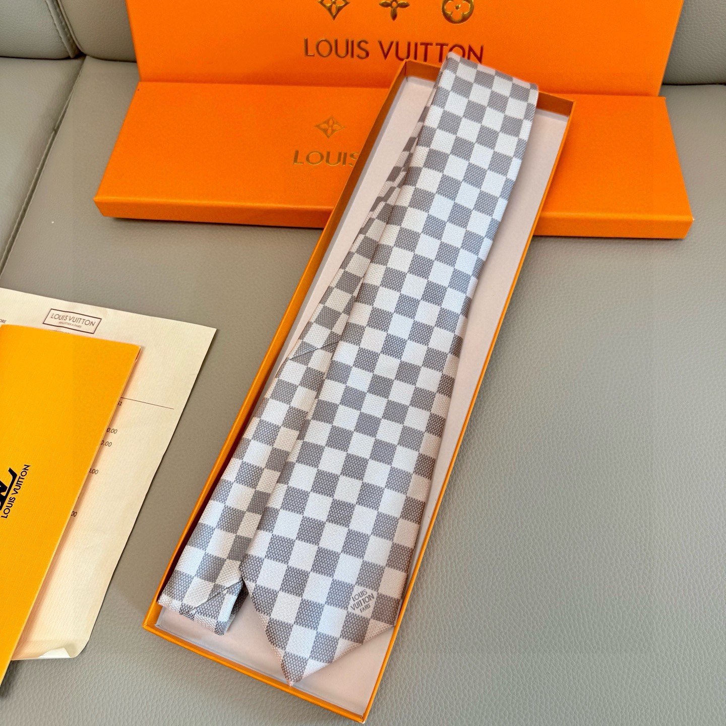 Men's LV Damier Tie