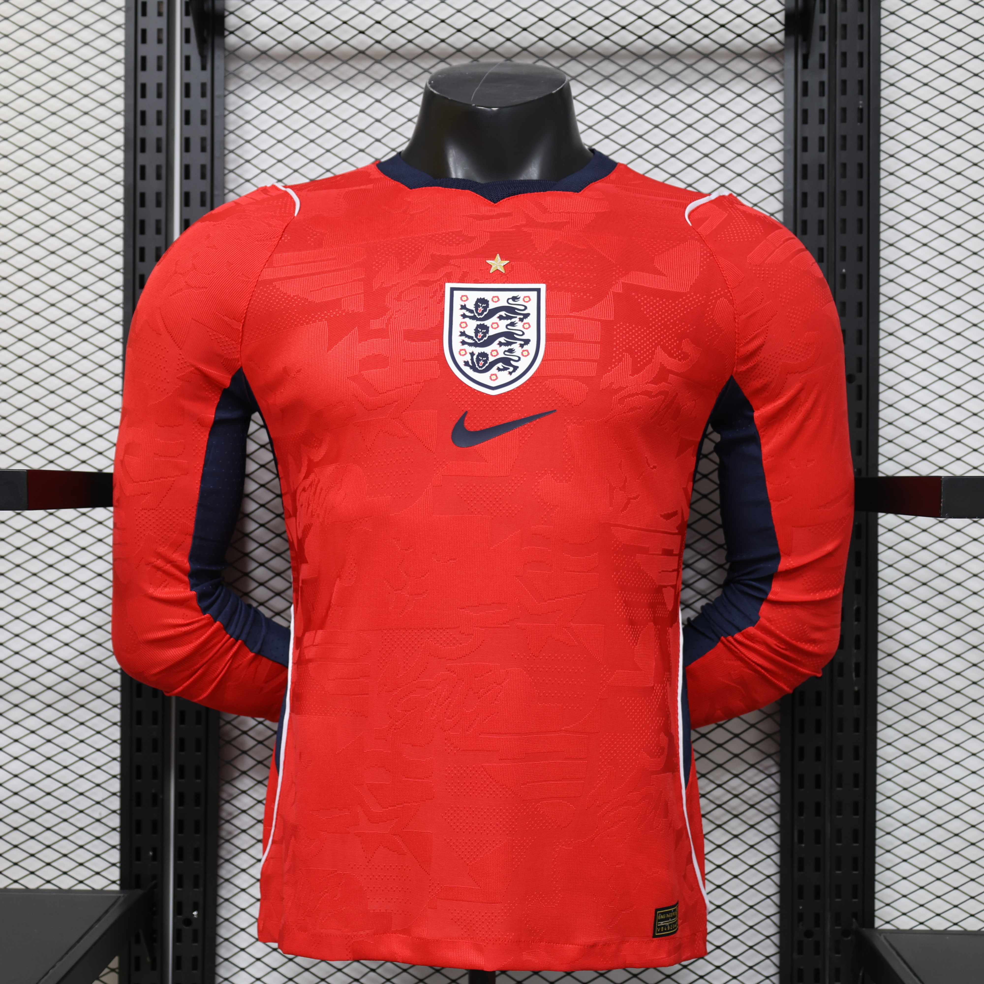 England Away Long Sleeves Jersey Player Version World Cup 2026