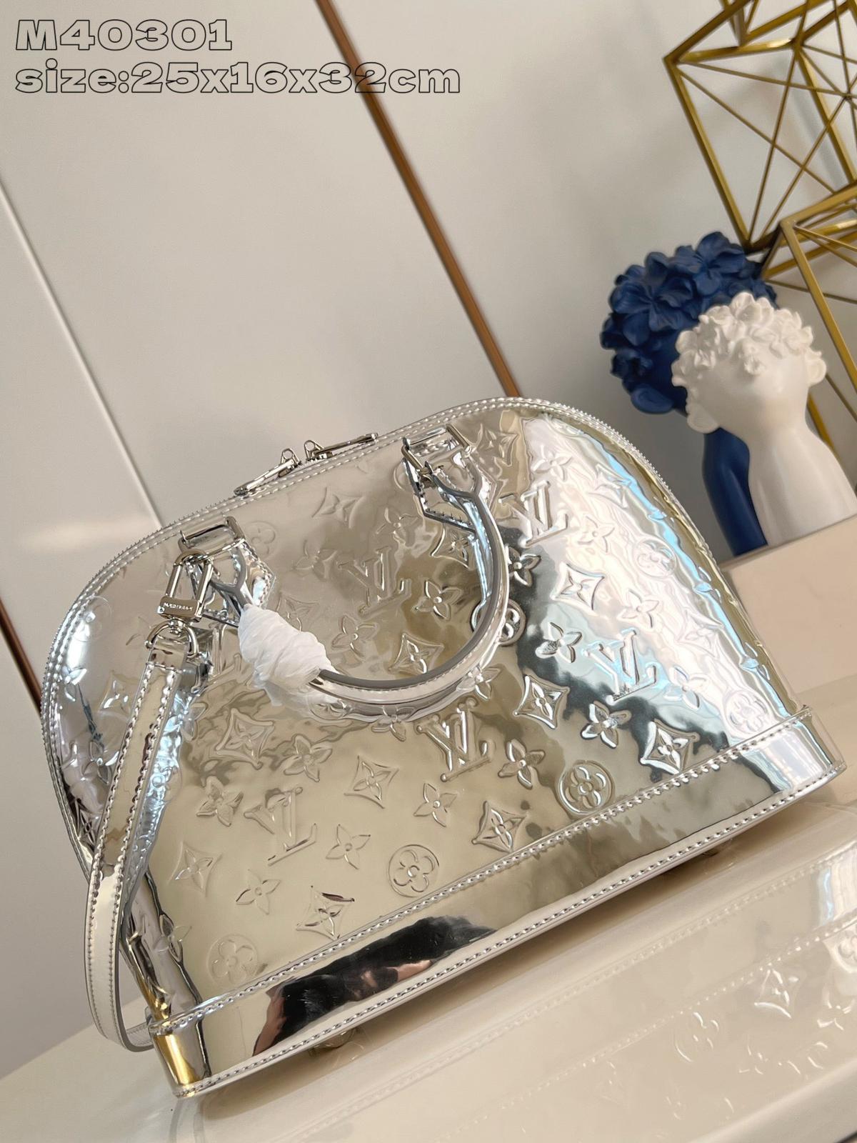 Louis Vuitton LV silver shell bag