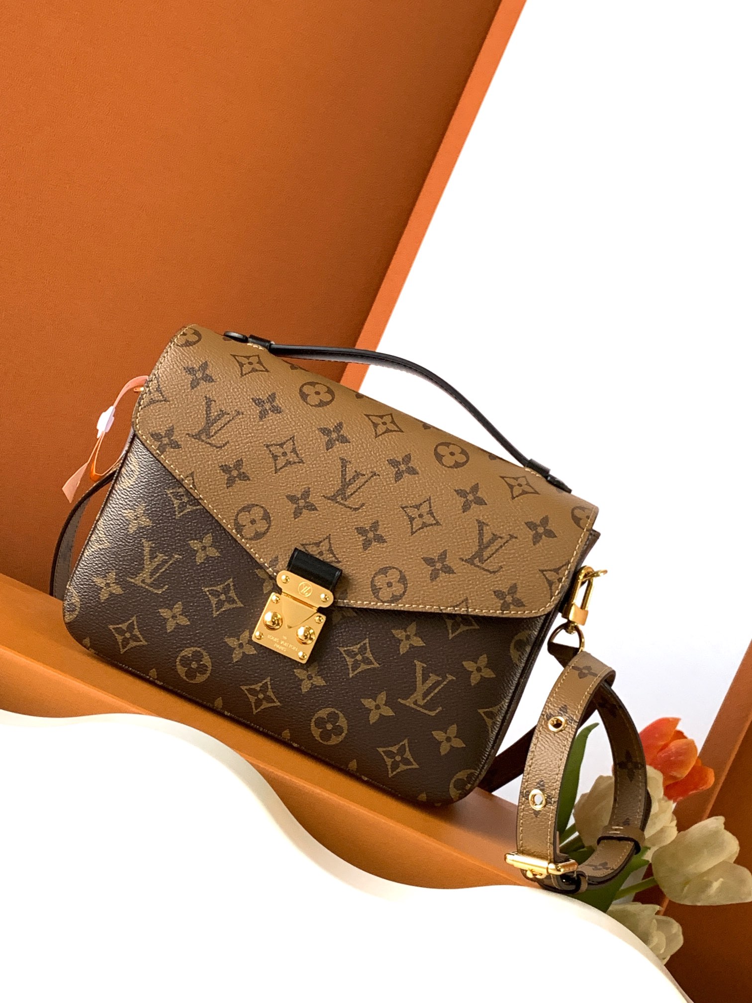 M44876 Pochette Metis Bag in Monogram Reverse Canvas