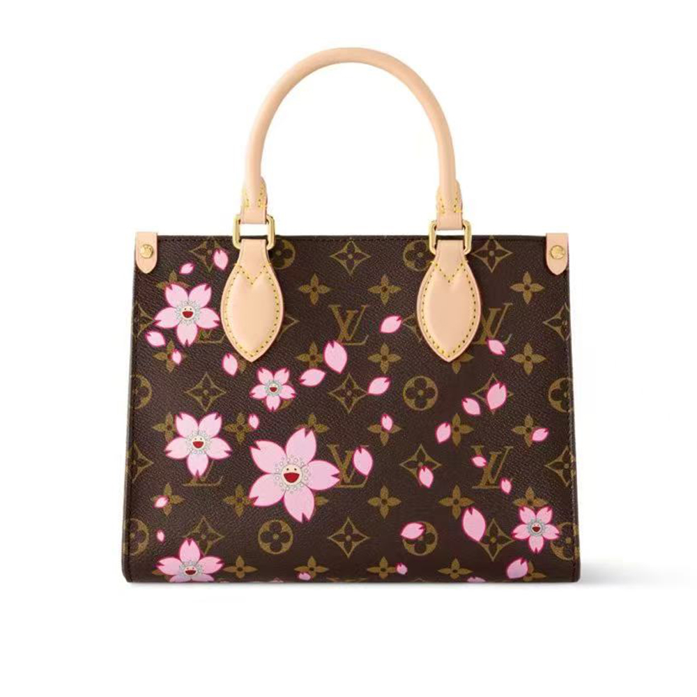 LV x TM Louis Vuitton Cherry Blossom OnTheGo PM Tote Bag