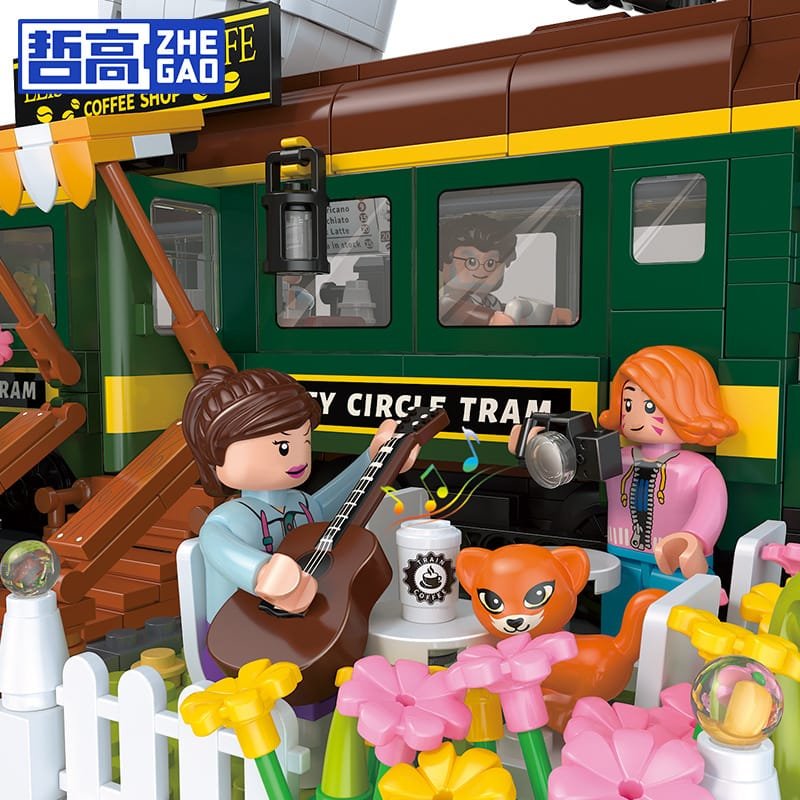 QunLong DZ6002 - Train Coffee House(Mini Block)