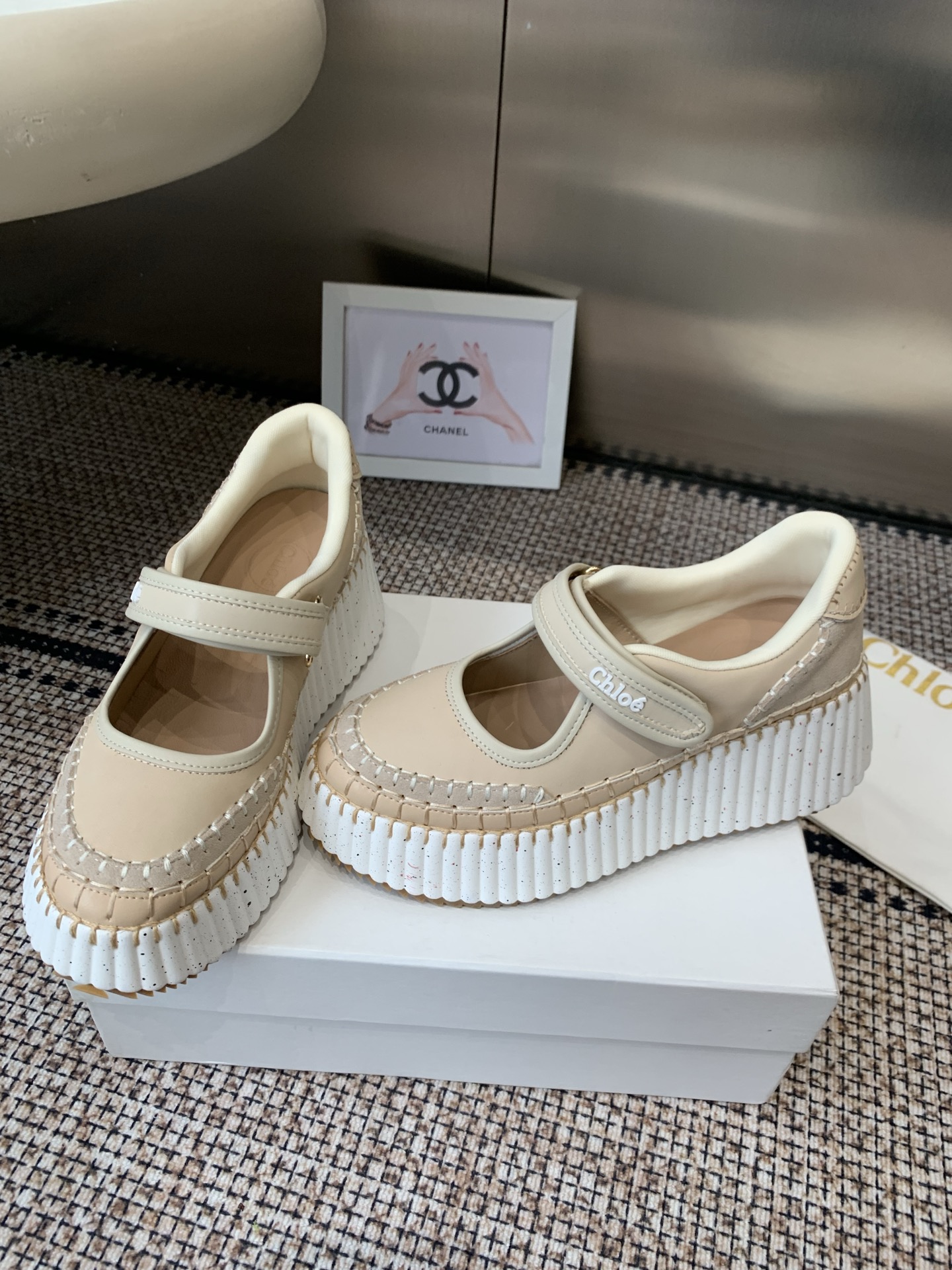 Chloe Nama Wedge Sandals