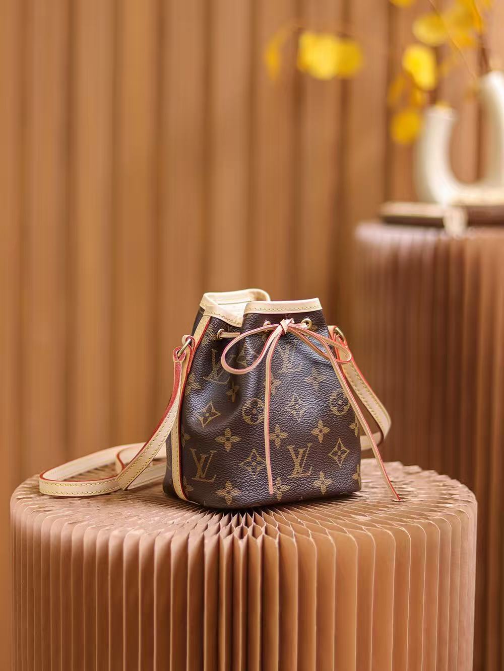 Louis Vuitton Classic Monogram Canvas Bucket Bag