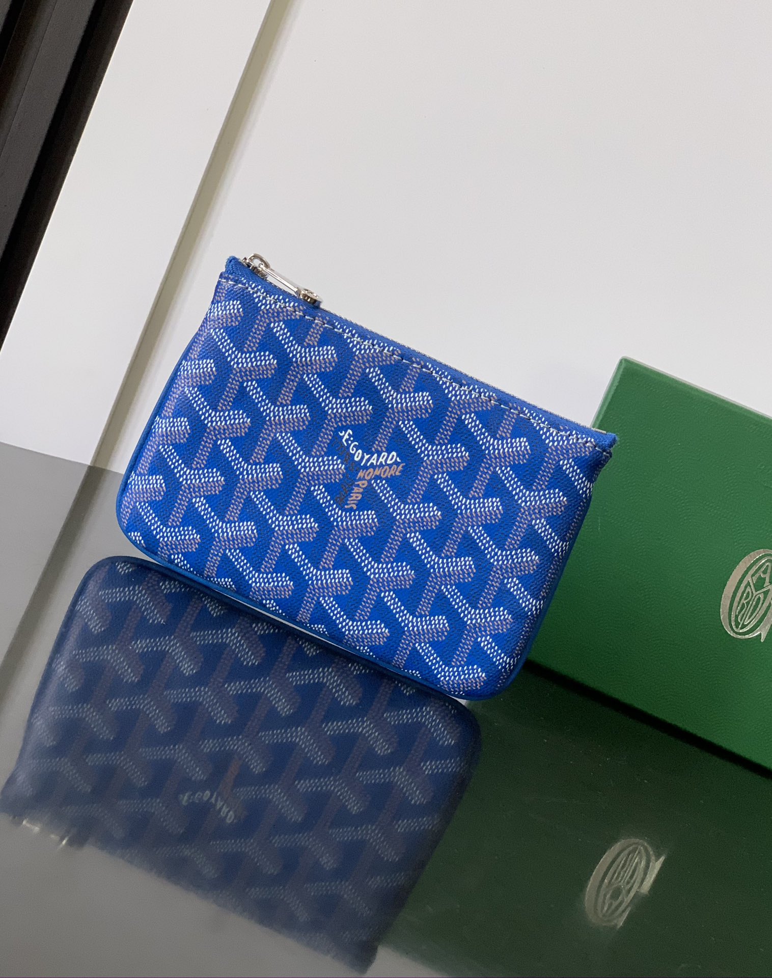 Goyard Sénat Mini Pouch in Sky blue