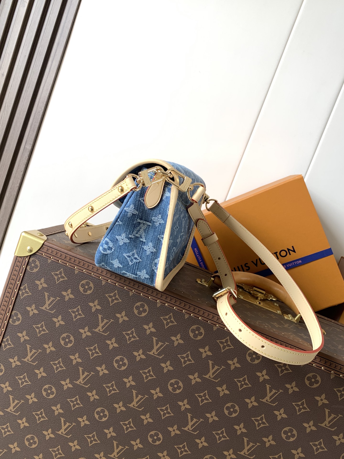 M13070 Blue Monogram Denim Diane Bag