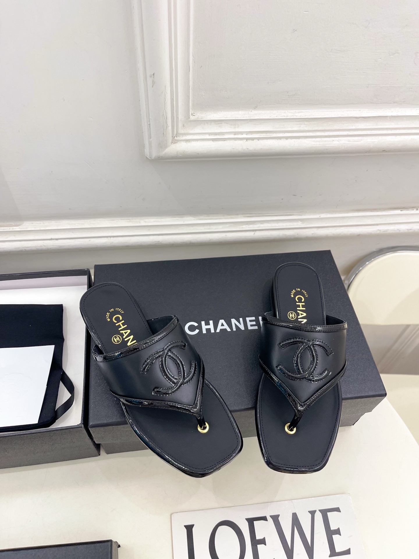 Chanel New Leather Flip-Flop
