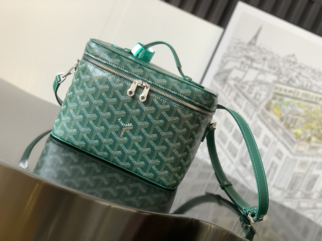 Goyard Muse Vanity Case in Green