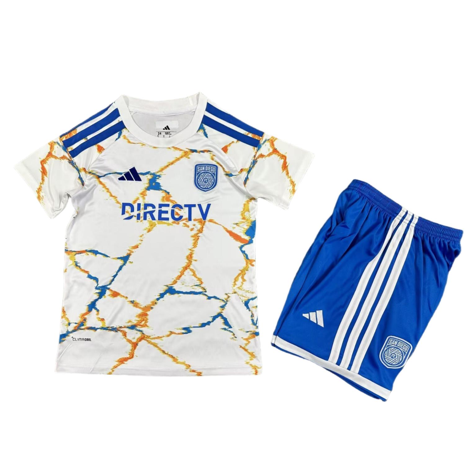 Kids San Diego FC White 2026 Unprecedented Unity Kit