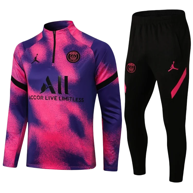 2024/2025 Paris Saint-Germain Half-Pull Training Suit Pink Football Shirt | Soc Jersey - Premium Football Jersey