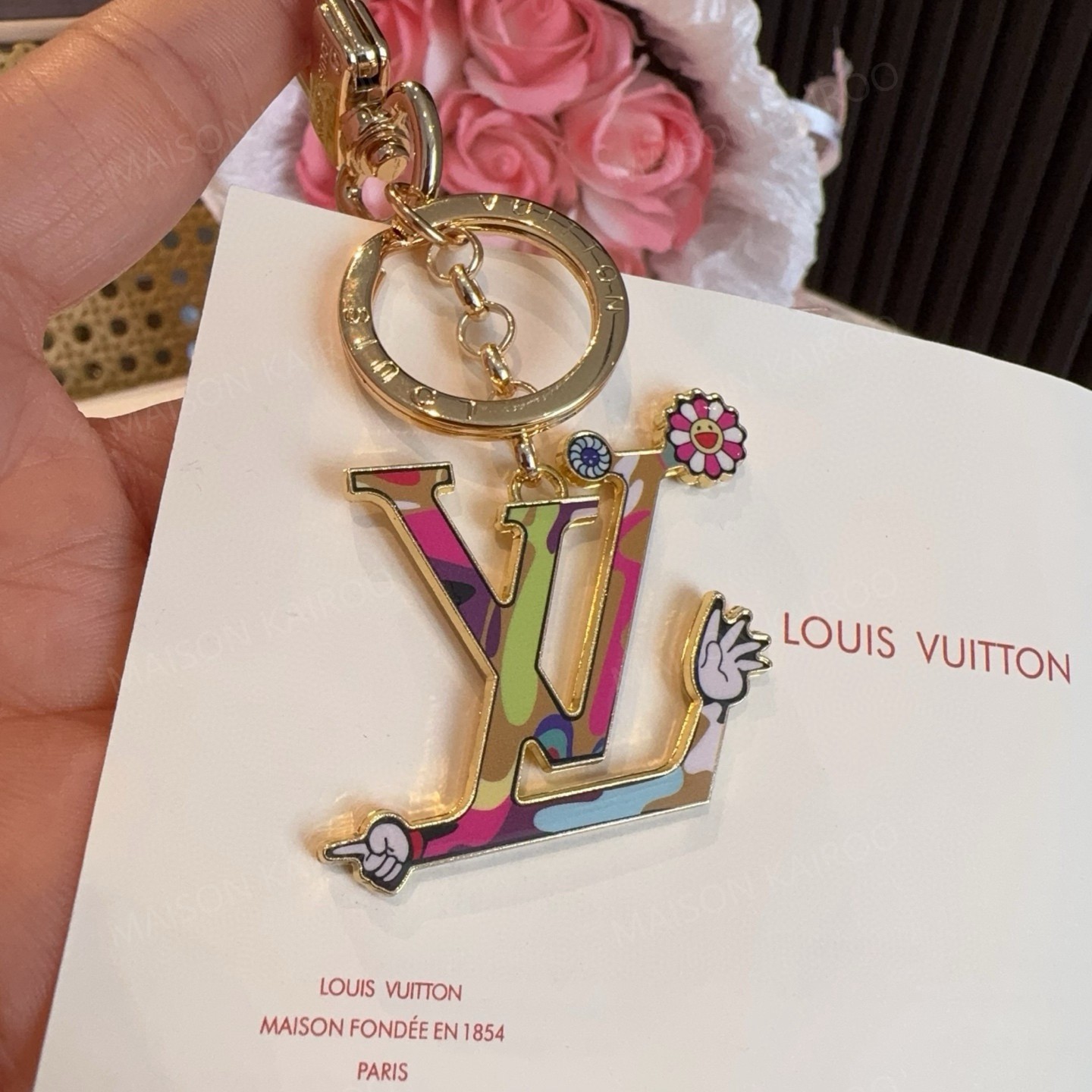 Louis Vuitton LV x TM Initial Mascot Bag Charm Keychain - KAIROO