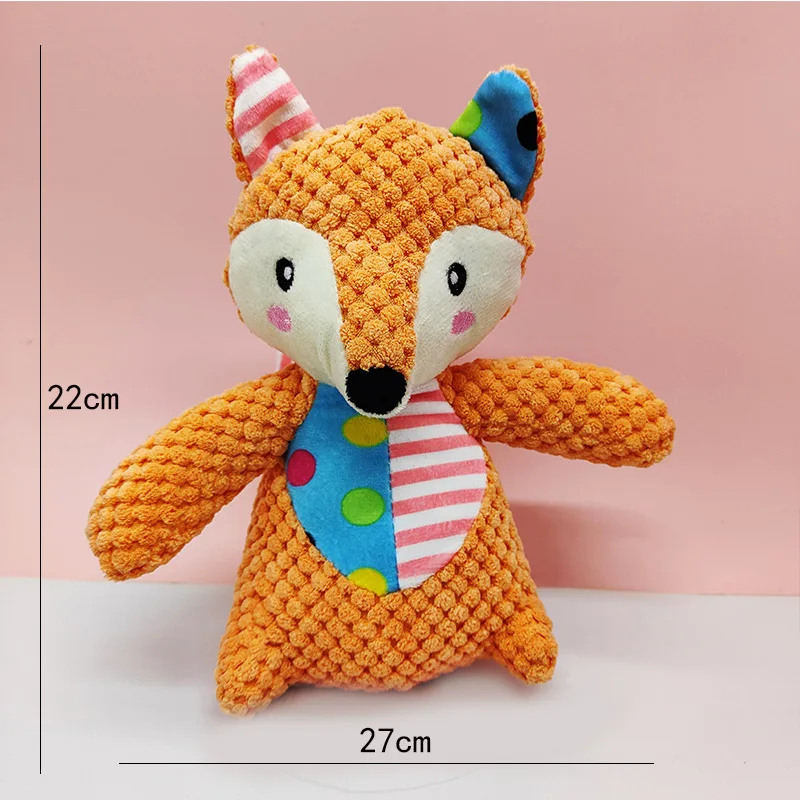 Pet Stuffed Doll Toy Squeak Dogs Plush Articles Teeth Bite Interactive Puppy Training Behavior Chew Games Indestructib Supplies