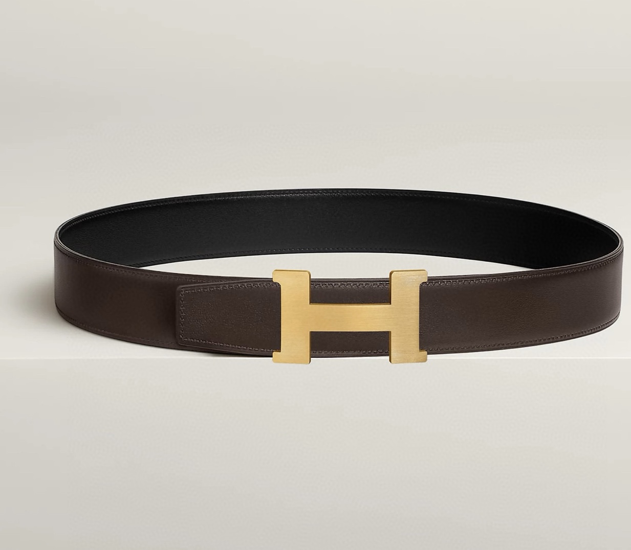 Hermes Constance H Reversible Leather Belt 3.8cm