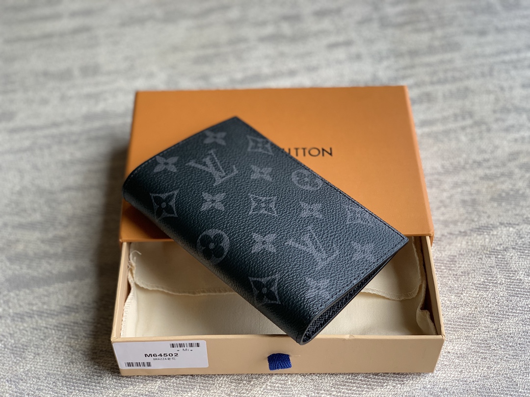 M64501 LV Passport Cover Monogram Eclipse Canvas