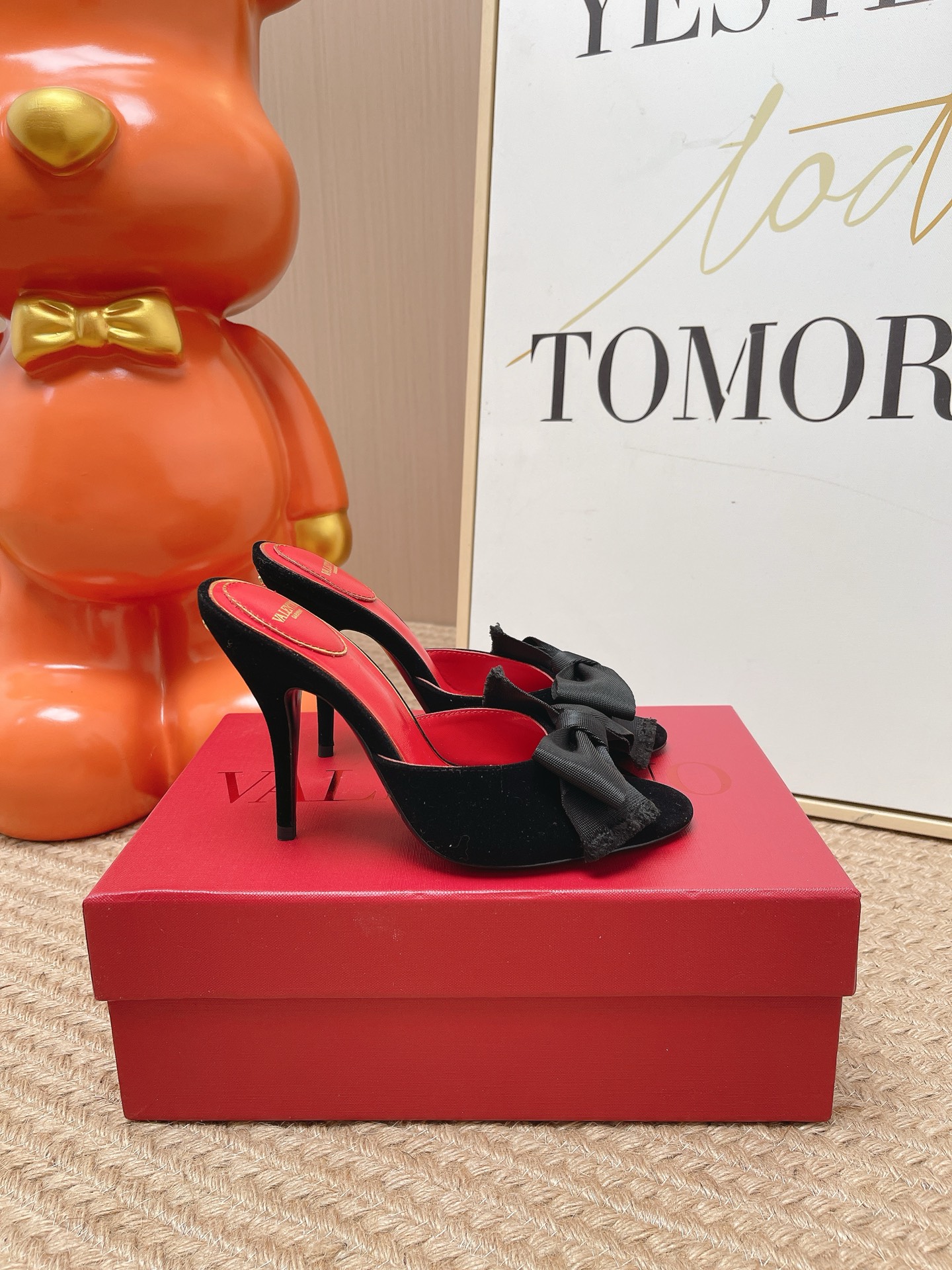 Valentino 2026 Bowknot Suede Slide