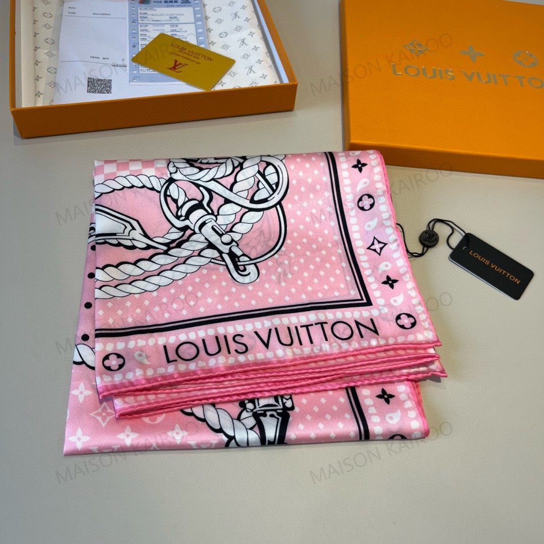 Louis Vuitton LV Equestrian Chain Square Scarf - KAIROO