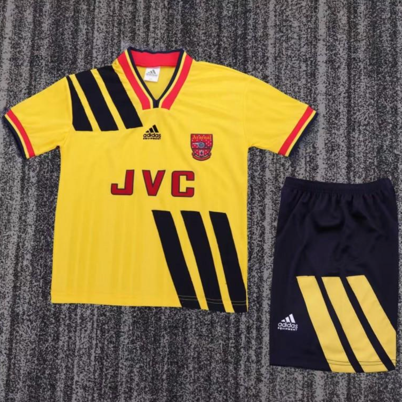 Retro 1993/94 Kids Arsenal Yellow & Black Away Jersey 16-28