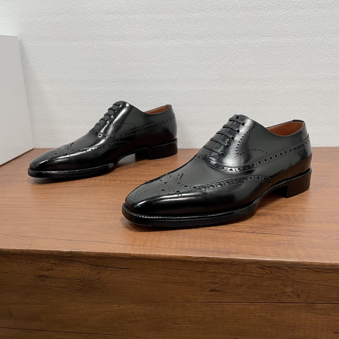 Berluti Oxford Derby Shoes in Shiny leather