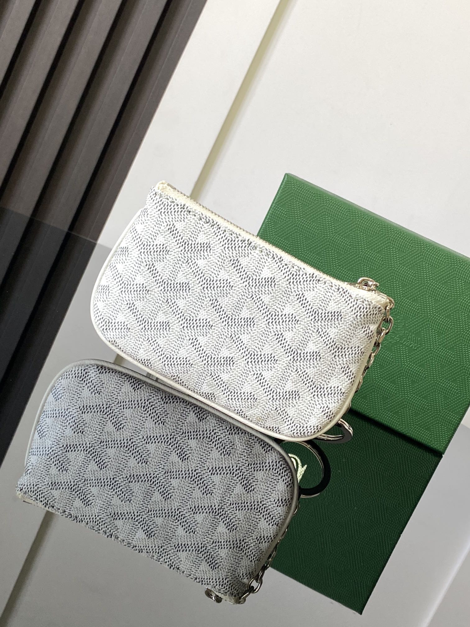 Goyard Sénat Nano Key Pouch-White