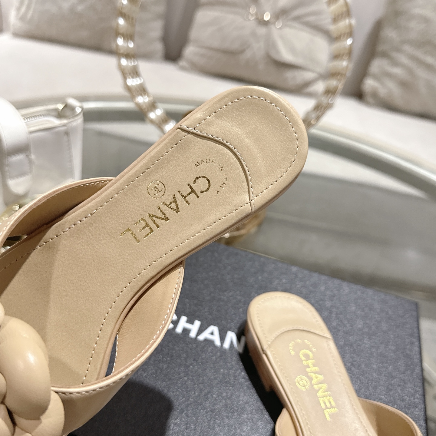 Chanel Leather Flip-flop