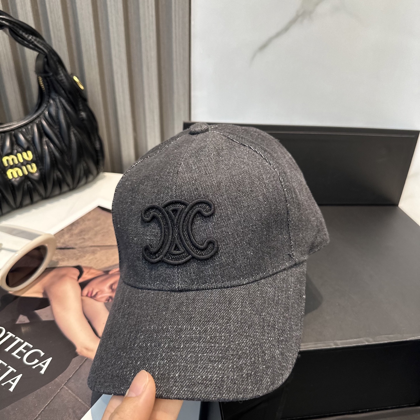 Celine Denim Baseball Cap