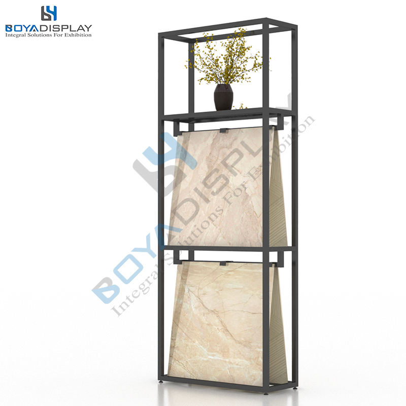 High Quality Customized Size Stone Sample Ceramic Tile Display Stand Rack