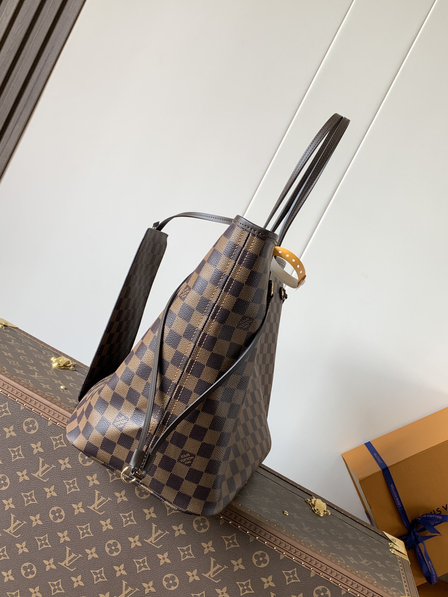 N40597 LV Neverfull GM in Damier Ebene Canvas