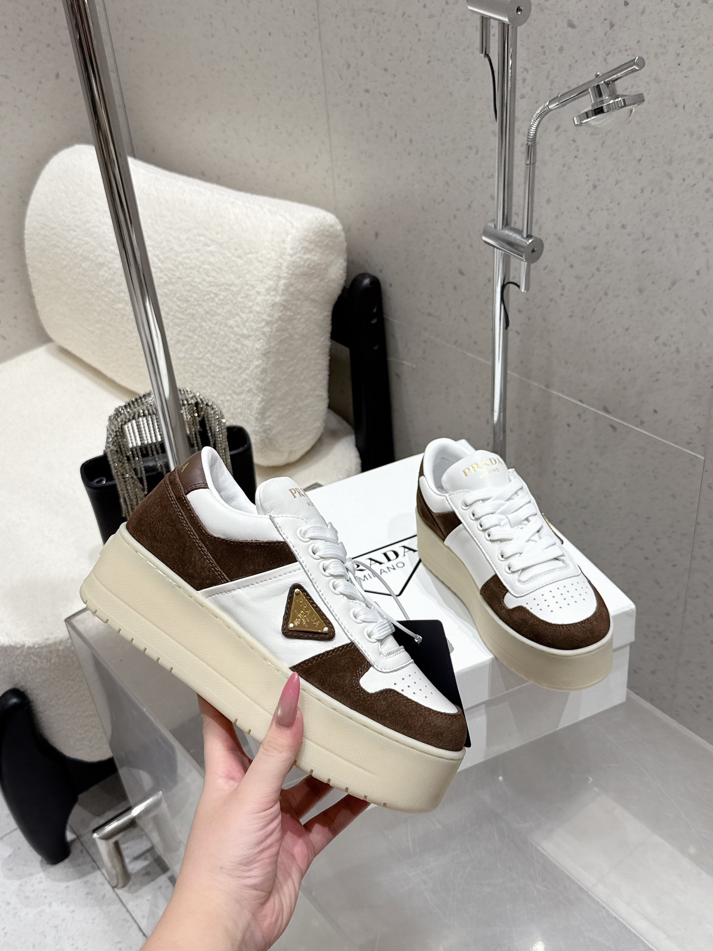 Women's Prada Downtown Bold Sneaker
