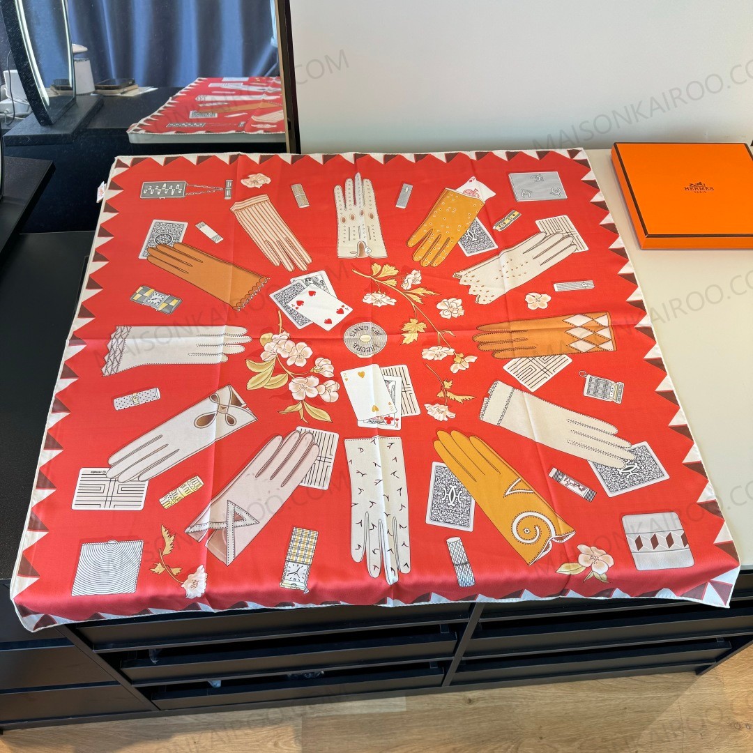 Hermes Gants Vintage‑Gloves 90 Silk Scarf - KAIROO
